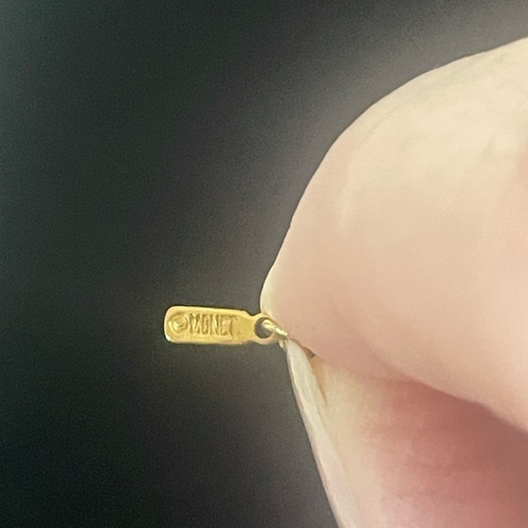 Vintage Delicate Gold and Bead Necklace for Women by Monet - Picture 3 of 3